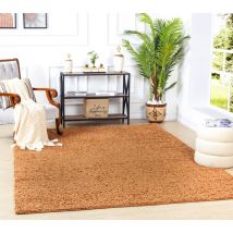 SURYA Tapis Shaggy Uni Terracotta 200x290 cm