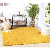 Surya - Tapis Shaggy Uni Jaune 100x200 cm