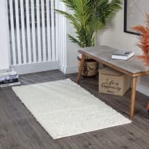 Surya - Tapis Shaggy Uni Blanc 80x150 cm