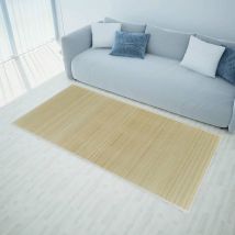 Tapis de salon Style Moderne - en bambou Tapis de sol 160 x 230 cm Naturel BV405747 Bonnevie Brun