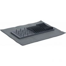 Tapis de séchage, 40 x 16 cm, goutte à goutte 2 en 1