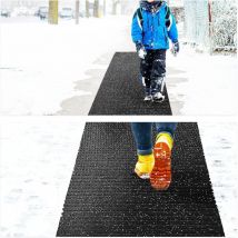 ETM - Tapis de sécurité Antidérapant Gris anthracite 120 x 350 cm