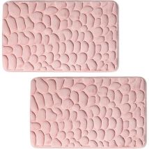 Feiyue - Tapis de sol absorbant, tapis de porte en relief de galets, paillasson de salle de bain, tapis de sol absorbant simple, tapis de sol