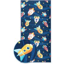 Floordirekt - Tapis de sol Dots&Stars Tapis pour enfants pour garçons et filles Cute Rockets 80 x 450 cm