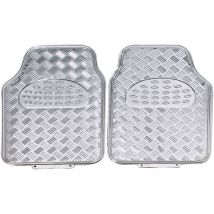 Bodenmatte in Aluminiumfarbe