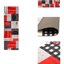 Tapis de sol de cuisine lavable Cuisine 60x180 cm - Tapis De Sol - Tapis De Cuisine - Paillasson - Tapis Absorbant - Tapis Lavable