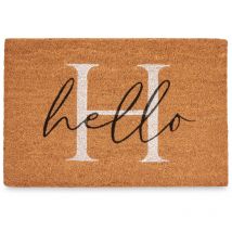 Gift Decor - Tapis de sol en fibre de coco hello, 60 x 40 cm