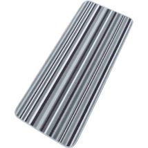 Grau Fußmatte 50 x 120 cm – rutschfest – strapazierfähig – 100% Polyamid – genoppte Latexrückseite