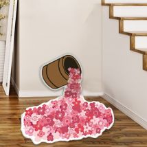 Feiyue - Tapis de sol pour chambre à coucher, salon, tapis originaux, tapis intéressants, tapis de baignoire antidérapant, tapis de baignoire et de