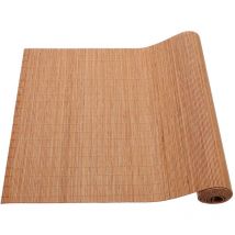 Tapis de thé en bambou Chemin de table à manger Rideau de cérémonie Nappe respirante à café Rectangle Salle à manger Dîner Fête