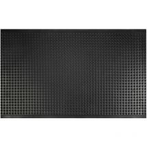 Tapis ergonomique et comfortable Bubble Caoutchouc naturel Noir 90 x 300 cm