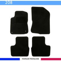 Autosweet - Tapis de voiture - Sur Mesure pour 208 (2012 - 2019) - 4 pièces - Tapis de sol antidérapant pour automobile