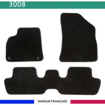 Tapis de voiture - Sur Mesure pour 3008 (2009 - 2016) - 3 pièces - Tapis de sol antidérapant pour automobile