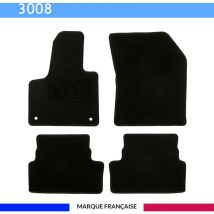 Autosweet - Tapis de voiture - Sur Mesure pour 3008 (2016 - 2020) - 4 pièces - Tapis de sol antidérapant pour automobile
