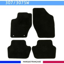Autosweet - Tapis de voiture - Sur Mesure pour 307 / 307 sw (2000 - 2009) - 4 pièces - Tapis de sol antidérapant pour automobile