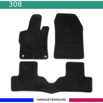 Tapis de voiture - Sur Mesure pour 308 (dès 10/2021) - 3 pièces - Tapis de sol antidérapant pour automobile