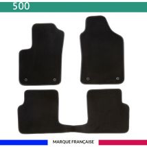 Tapis de voiture - Sur Mesure pour 500 (dès 2007) - 3 pièces - Tapis de sol antidérapant pour automobile