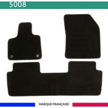 Autosweet - Tapis de voiture - Sur Mesure pour 5008 (dès 2017) - 3 pièces - Tapis de sol antidérapant pour automobile