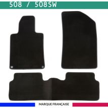 Tapis de voiture - Sur Mesure pour 508 / 508SW (2010 - 2018) - 3 pièces - Tapis de sol antidérapant pour automobile