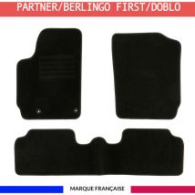 Tapis de voiture - Sur Mesure pour berlingo first / partner origin / doblo (2005 - 2008) - 3 pièces - Tapis de sol auto antidérapant