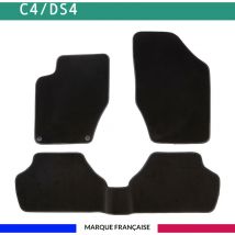 Tapis de voiture - Sur Mesure pour C4 / DS4 (2009 - 2020) - 3 pièces - Tapis de sol antidérapant pour automobile