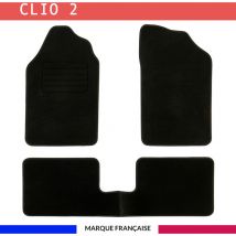 Tapis de voiture - Sur Mesure pour clio 2 (1998 - 2001) - 3 pièces - Tapis de sol antidérapant pour automobile