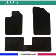 Tapis de voiture - Sur Mesure pour clio 2 (2001 - 2012) - 3 pièces - Tapis de sol antidérapant pour automobile