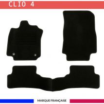 Tapis de voiture - Sur Mesure pour clio 4 (2012 - 2019) - 3 pièces - Tapis de sol antidérapant pour automobile