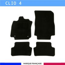 Autosweet - Tapis de voiture - Sur Mesure pour clio 4 (2012 - 2019) - 4 pièces - Tapis de sol antidérapant pour automobile