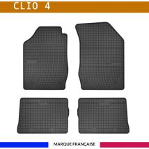 Autosweet - Tapis de voiture - Sur Mesure pour clio 4 (2012 - 2019) - 4 pièces - Tapis de sol antidérapant pour automobile - Souple