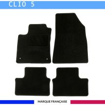 Autosweet - Tapis de voiture - Sur Mesure pour clio 5 (dès 2019) - 4 pièces - Tapis de sol antidérapant pour automobile