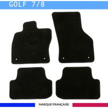Autosweet - Tapis de voiture - Sur Mesure pour golf 7 (dès 2012) - 4 pièces - Tapis de sol antidérapant pour automobile