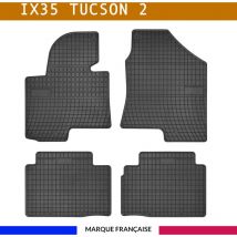 Autosweet - Tapis de voiture - Sur Mesure pour IX35 (2009 - 2015) - 4 pièces - Tapis de sol antidérapant pour automobile - Souple