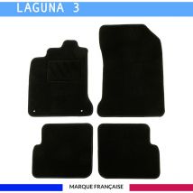 Autosweet - Tapis de voiture - Sur Mesure pour laguna 3 (2007 - 2015) - 4 pièces - Tapis de sol antidérapant pour automobile
