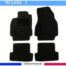 Autosweet - Tapis de voiture - Sur Mesure pour megane 2 (2002 - 2011) - 4 pièces - Tapis de sol antidérapant pour automobile