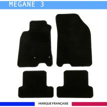 Autosweet - Tapis de voiture - Sur Mesure pour megane 3 (2008 - 2016) - 4 pièces - Tapis de sol antidérapant pour automobile
