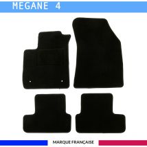 Autosweet - Tapis de voiture - Sur Mesure pour megane 4 (dès 2015) - 4 pièces - Tapis de sol antidérapant pour automobile