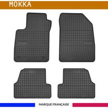 Autosweet - Tapis de voiture - Sur Mesure pour mokka (2012 - 2021) - 4 pièces - Tapis de sol antidérapant pour automobile - Souple