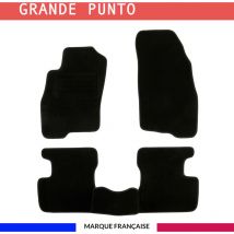 Tapis de voiture - Sur Mesure pour punto evo/grande punto (2005 - 2012) - 3 pièces - Tapis de sol antidérapant pour automobile