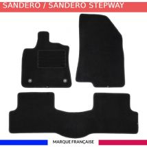 Tapis de voiture - Sur Mesure pour SANDERO / STEPWAY (dès 01/2021) - 3 pièces - Tapis de sol antidérapant pour automobile