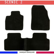 Tapis de voiture - Sur Mesure pour SCENIC 2 (2003 - 2009) - 3 pièces - Tapis de sol antidérapant pour automobile
