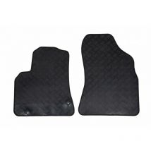 Tapis de voiture utilitaire - Sur Mesure pour CITROEN Berlingo 2 / PEUGEOT Partner Tepee (De 04/2008 à 08/2018) - 2 pièces - Tapis de sol