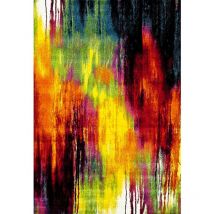 Unamourdetapis - Tapis salon et chambre 80x150 multicolore rectangle tissé motif géométrique belo 1