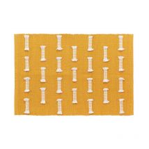 Tapis Déco Tissé 'Juline' 50x80cm Jaune