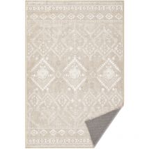 Tapis Décoratif, Tapis de Chambre 61 x 92 cm, Tapis de Salon, Tapis antidérapant, pour Salon, Lavable en Machine, Style Bohème, Beige Cappuccino