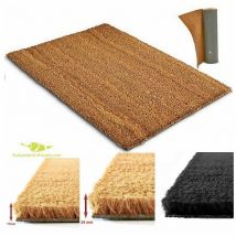Madeinnature - Tapis d'entrée en Coco Paillasson Fibres en Coco Naturel – Effet nettoyant Dimension et Couleur au Choix de Largeur 100cm x Longueur
