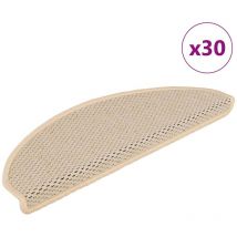 Vidaxl - Tapis d'escalier autocollants 30 pcs 65x21x4 cm berbère