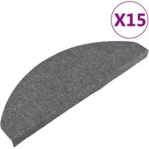 Asupermall - inlife Tapis d'escalier autocollants 15 pcs 65x26 cm Gris