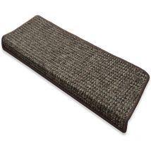Tapis d'escalier Carlton Rectangulaire Marron 23,5 x 65 cm