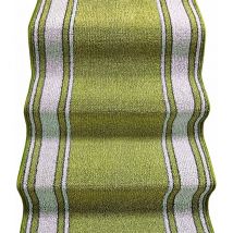 Tapis d'escalier Coureur d'entrée Revêtement de Marche Antidérapant Style Classique Vert - 67x200 cm